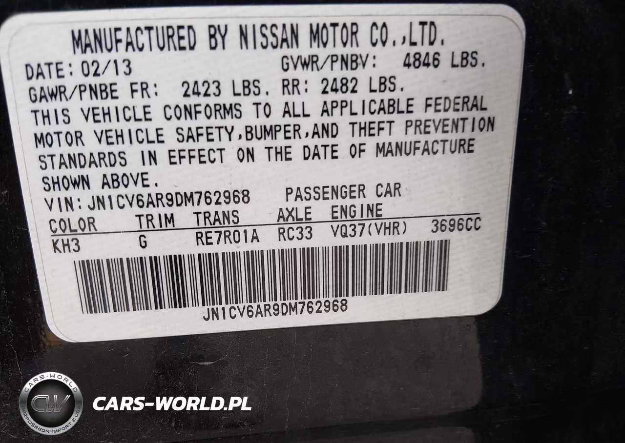 2013 Infiniti G37X VIN:JN1CV6AR9DM762968 - 9