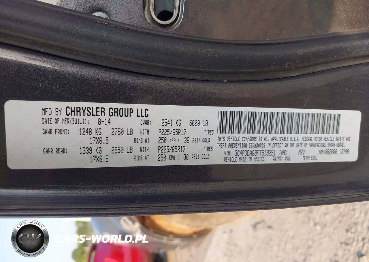 2015 Dodge Journey Se VIN:3C4PDDAG8FT519251 - 9