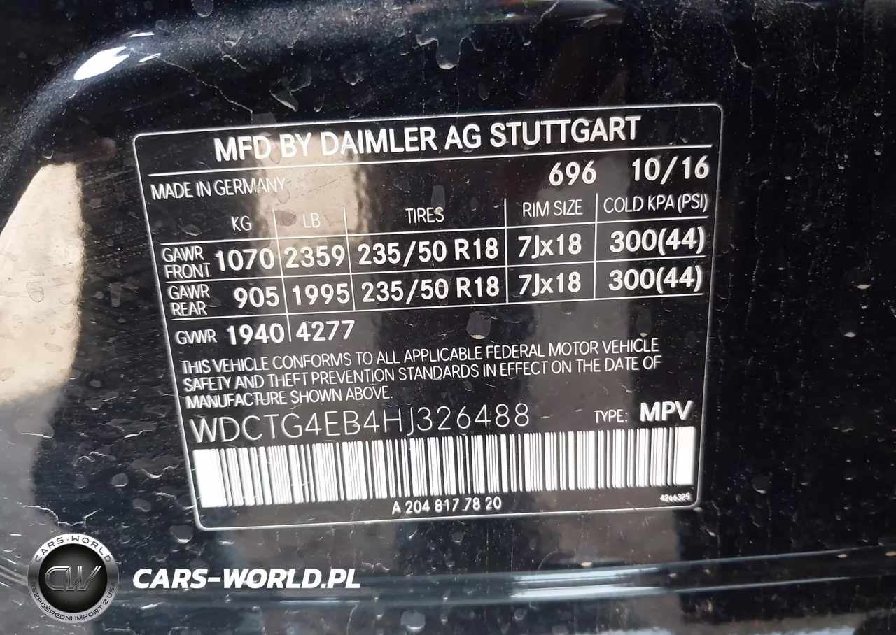 2017 Mercedes-Benz Gla 250 VIN:WDCTG4EB4HJ326488 - 9