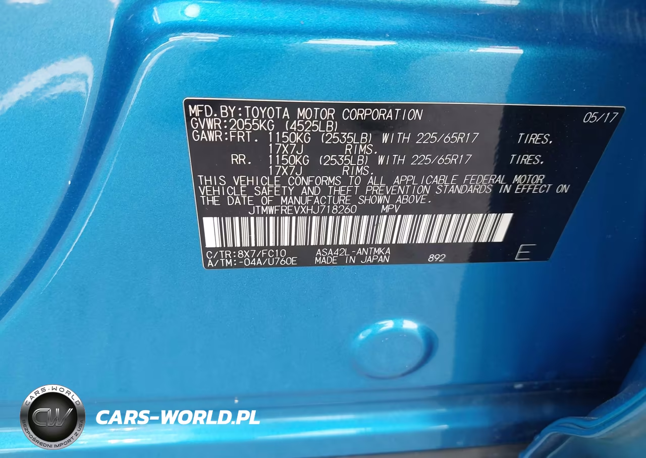 2017 Toyota Rav4 Xle VIN:JTMWFREVXHJ718260 - 9