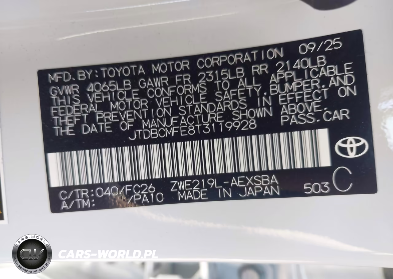 2026 Toyota Corolla Hybrid Hybrid Se VIN:JTDBCMFE8T3119928 - 9