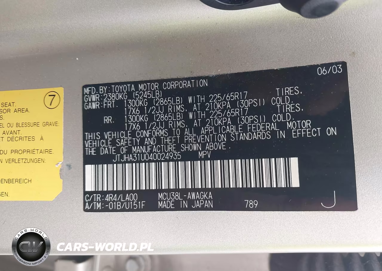 2004 Lexus Rx 330 VIN:JTJHA31U040024935 - 9