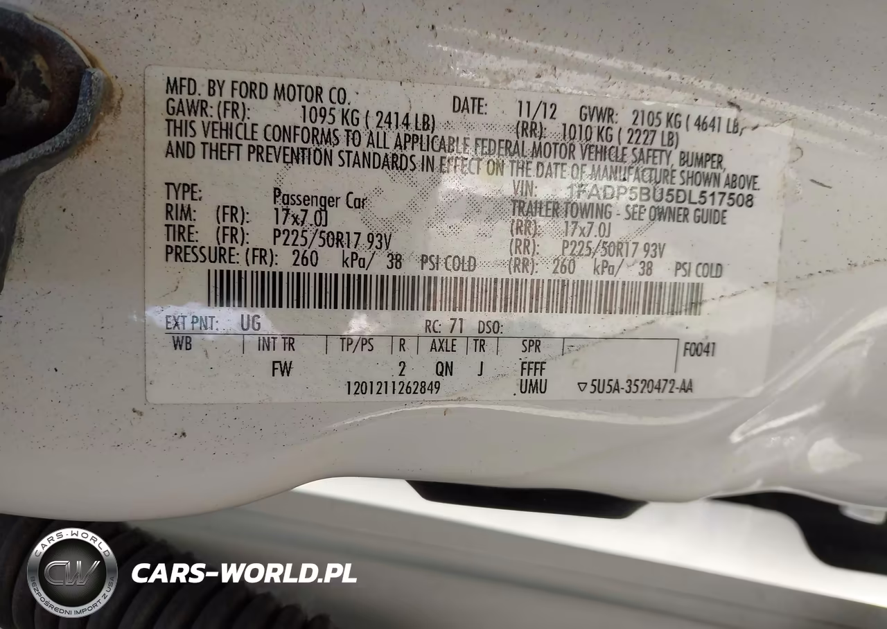 2013 Ford C-Max Hybrid Sel VIN:1FADP5BU5DL517508 - 9