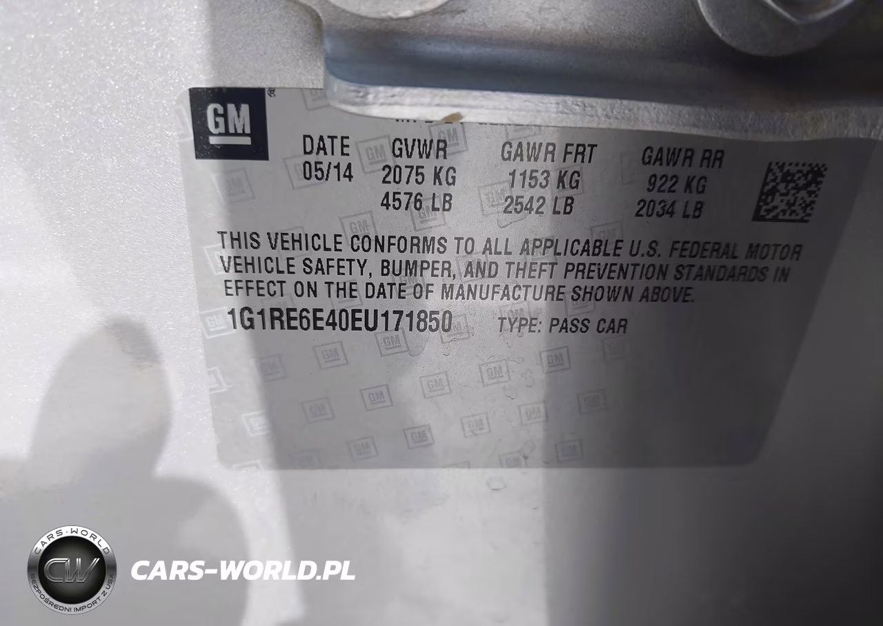 2014 Chevrolet Volt VIN:1G1RE6E40EU171850 - 9