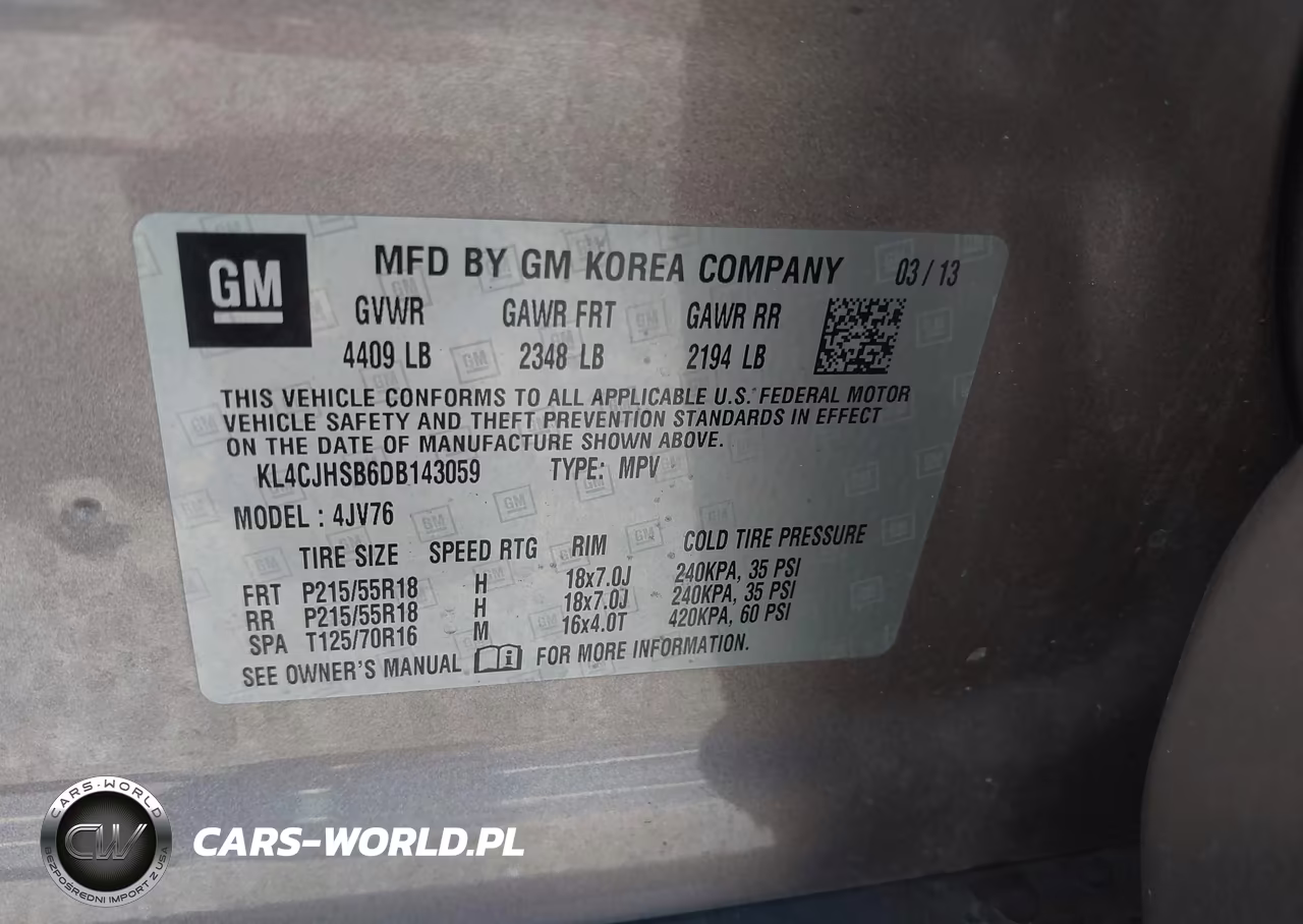 2013 Buick Encore Premium VIN:KL4CJHSB6DB143059 - 9