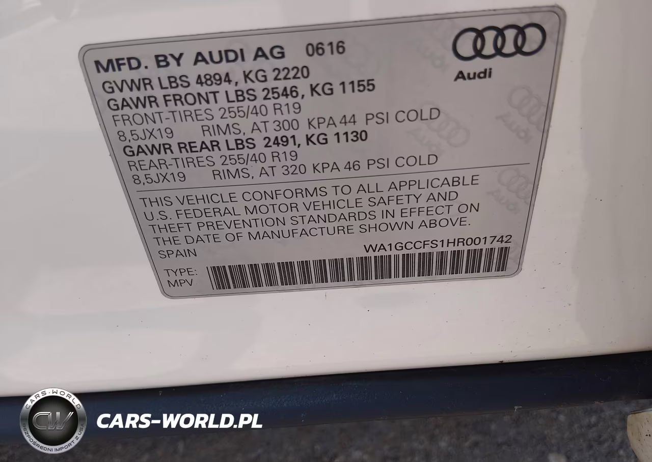 2017 Audi Q3 2.0T Premium VIN:WA1GCCFS1HR001742 - 9
