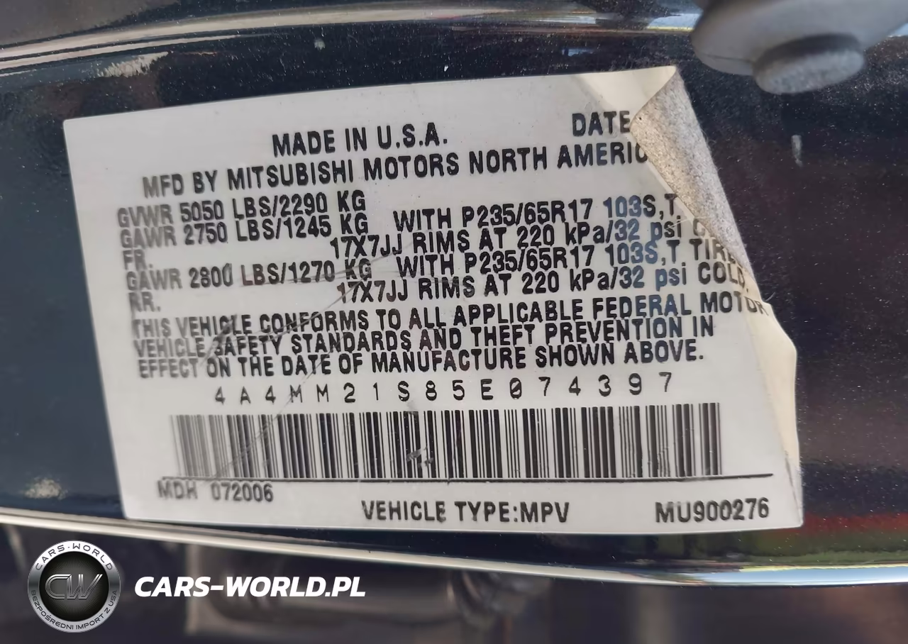 2005 Mitsubishi Endeavor Ls VIN:4A4MM21S85E074397 - 9