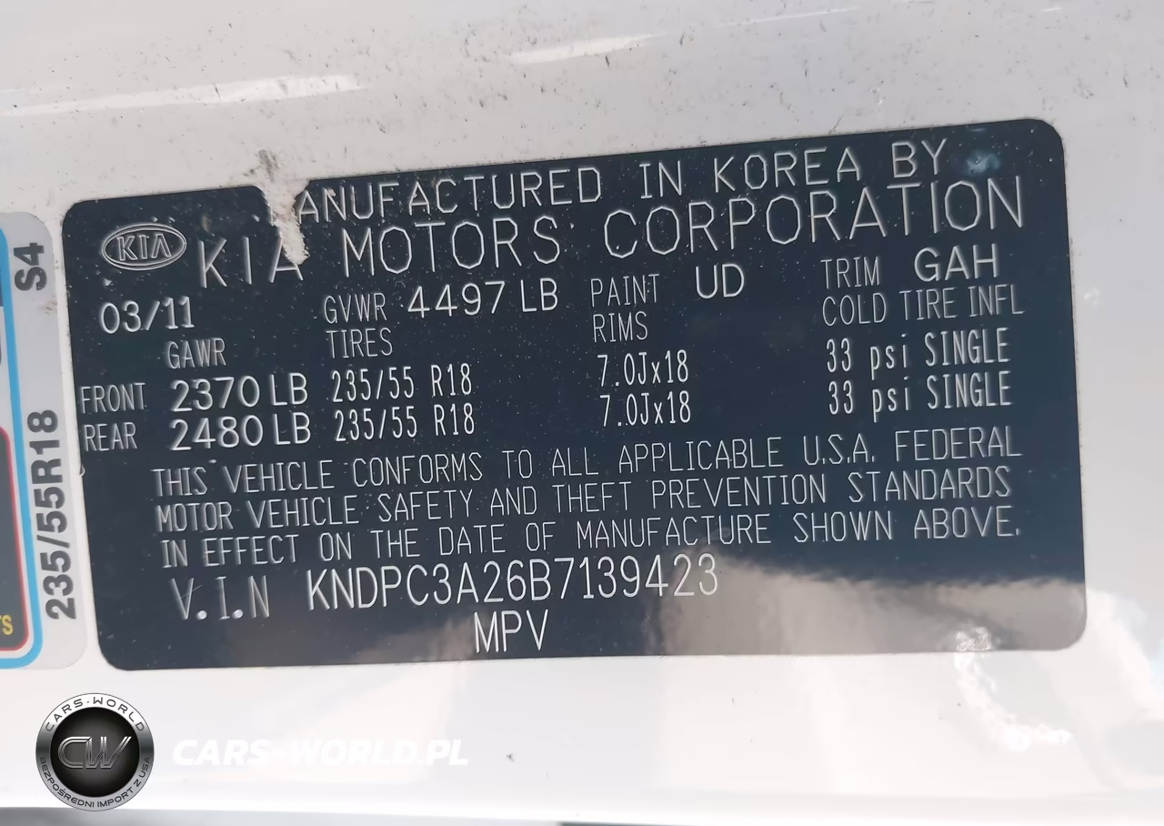 2011 Kia Sportage Ex VIN:KNDPC3A26B7139423 - 9