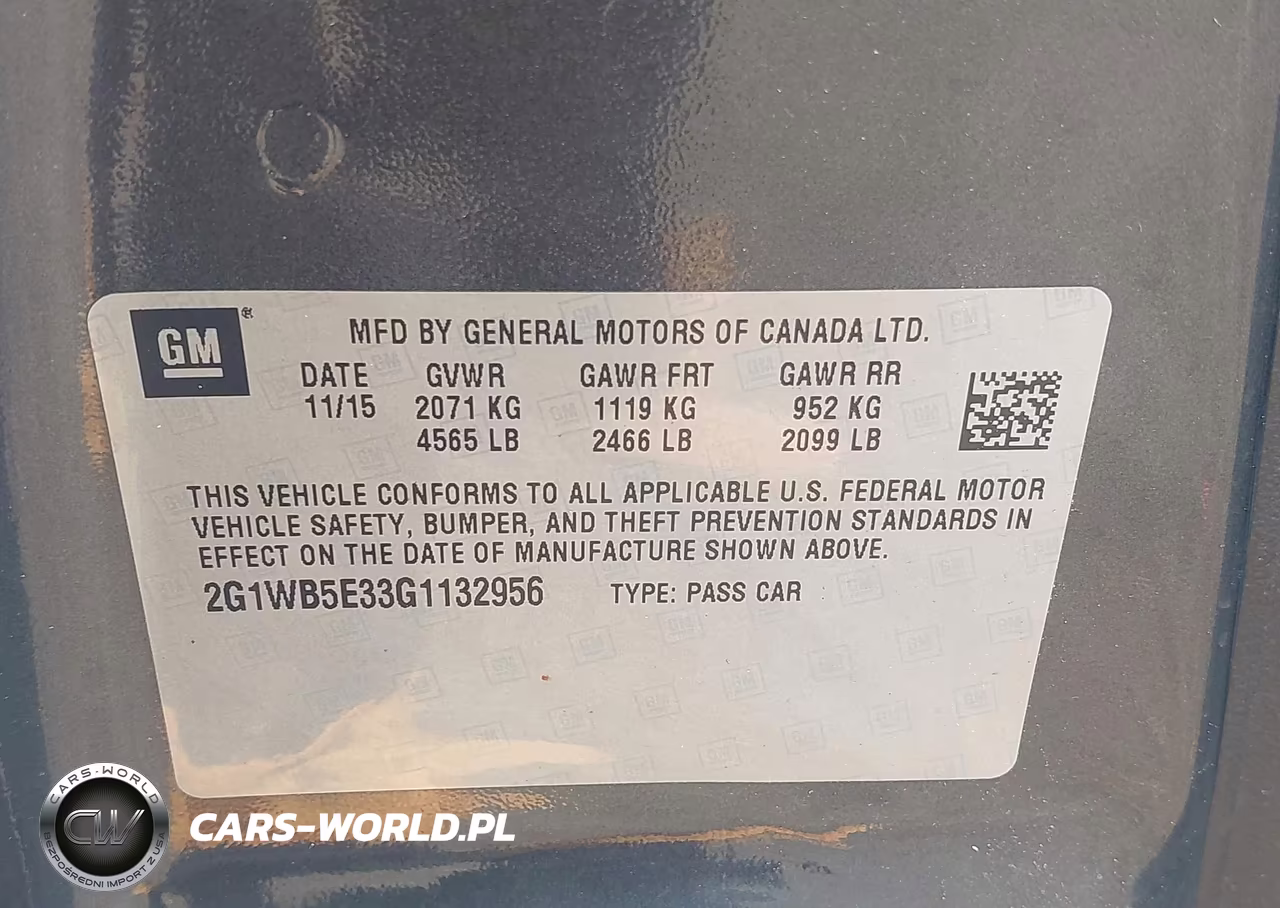 2016 Chevrolet Impala Limited Lt VIN:2G1WB5E33G1132956 - 9