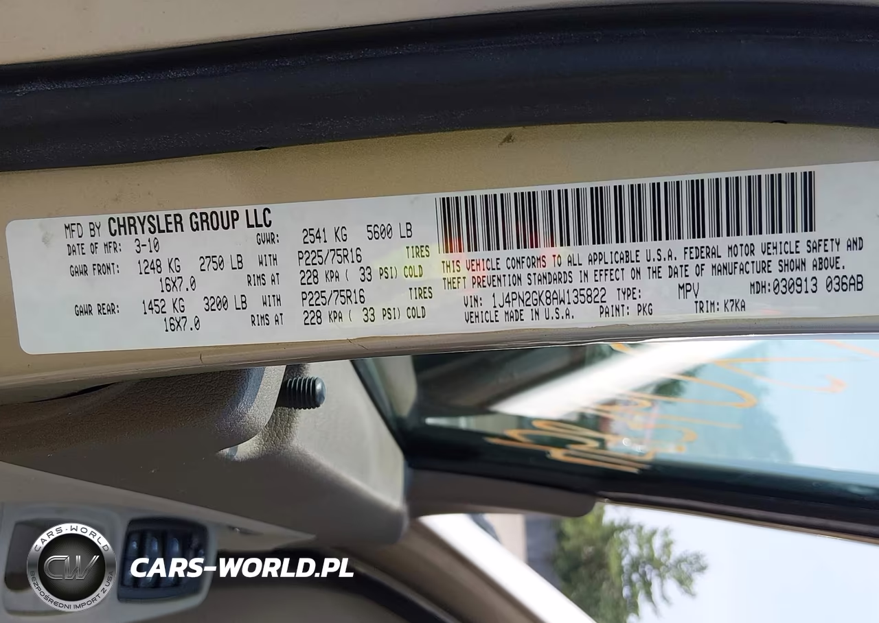 2010 Jeep Liberty Sport VIN:1J4PN2GK8AW135822 - 9