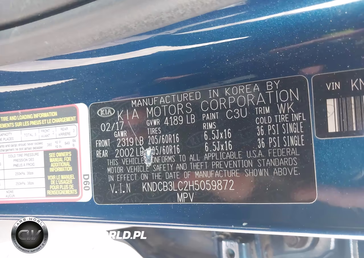 2017 Kia Niro Lx VIN:KNDCB3LC2H5059872 - 9
