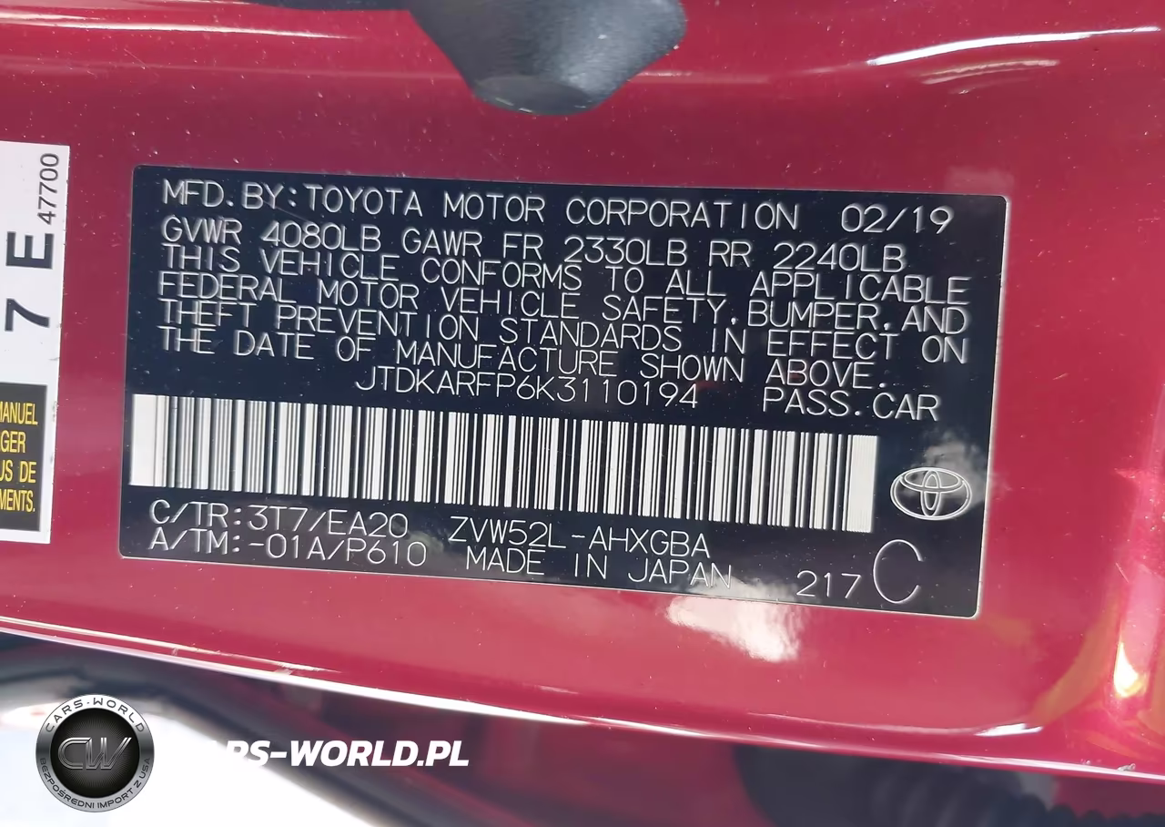 2019 Toyota Prius Prime Premium VIN:JTDKARFP6K3110194 - 9