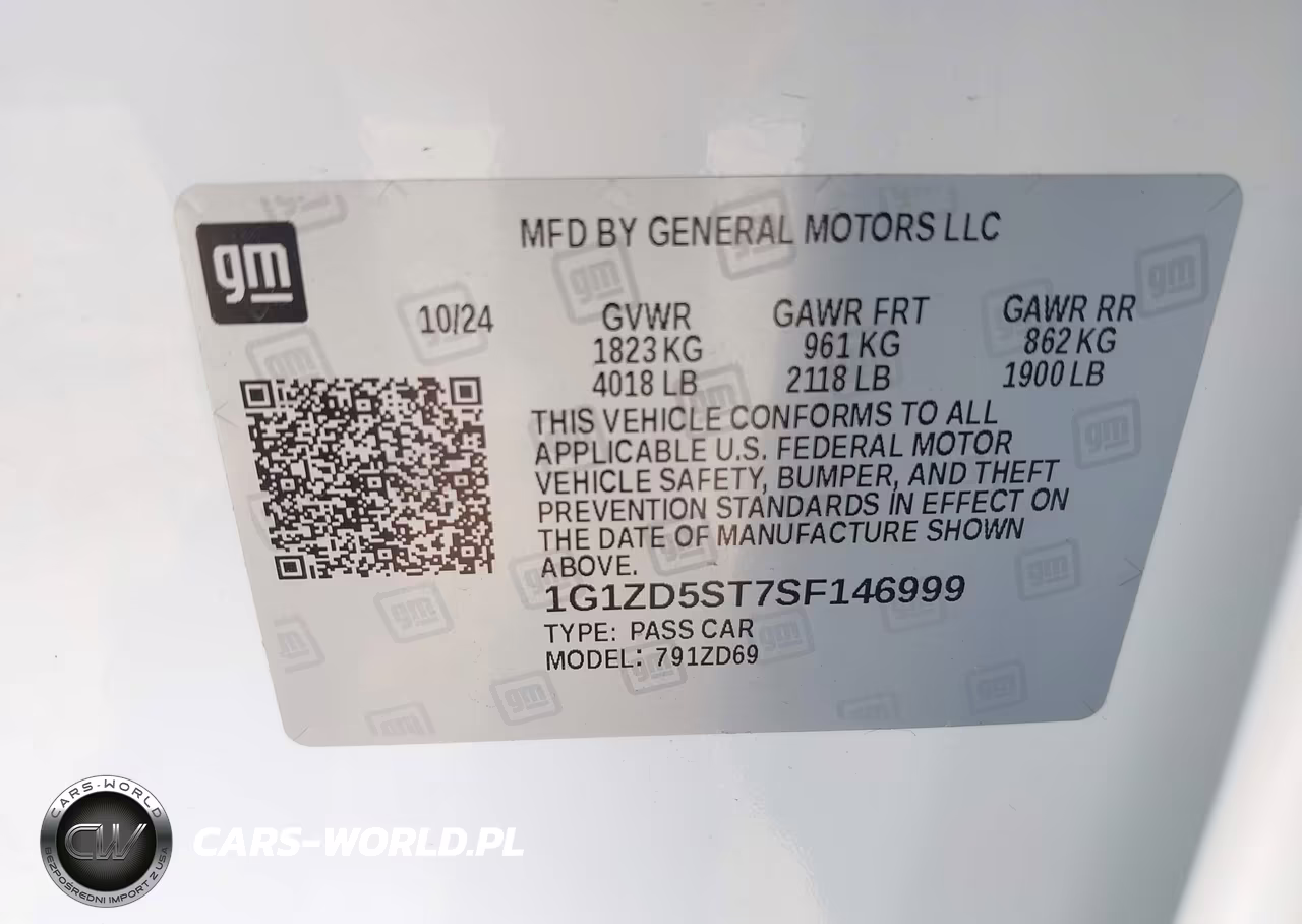 2025 Chevrolet Malibu Fwd 1Lt VIN:1G1ZD5ST7SF146999 - 9