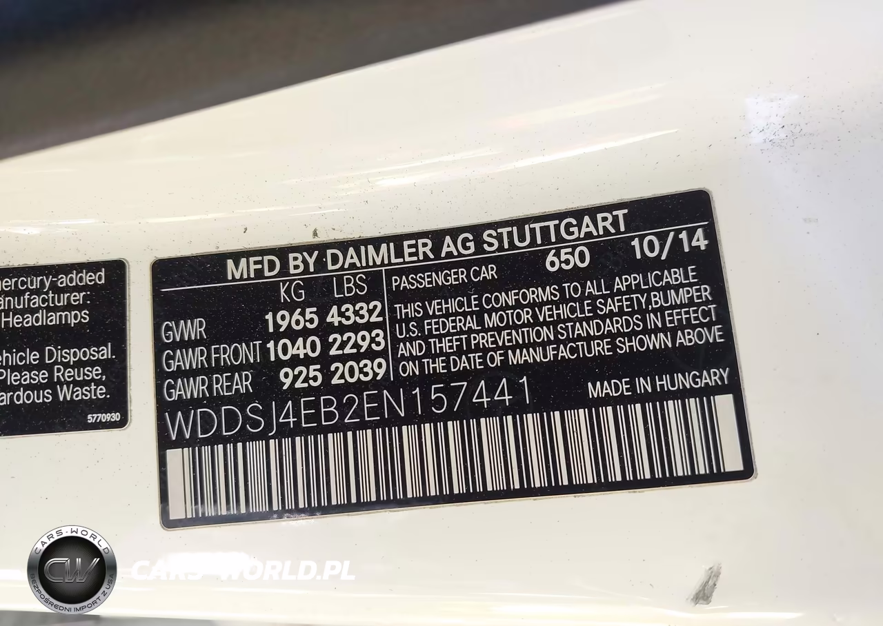 2014 Mercedes-Benz Cla 250 VIN:WDDSJ4EB2EN157441 - 9