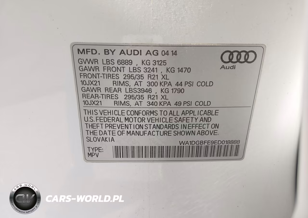 2014 Audi Q7 3.0T S Line Prestige VIN:WA1DGBFE9ED018888 - 9