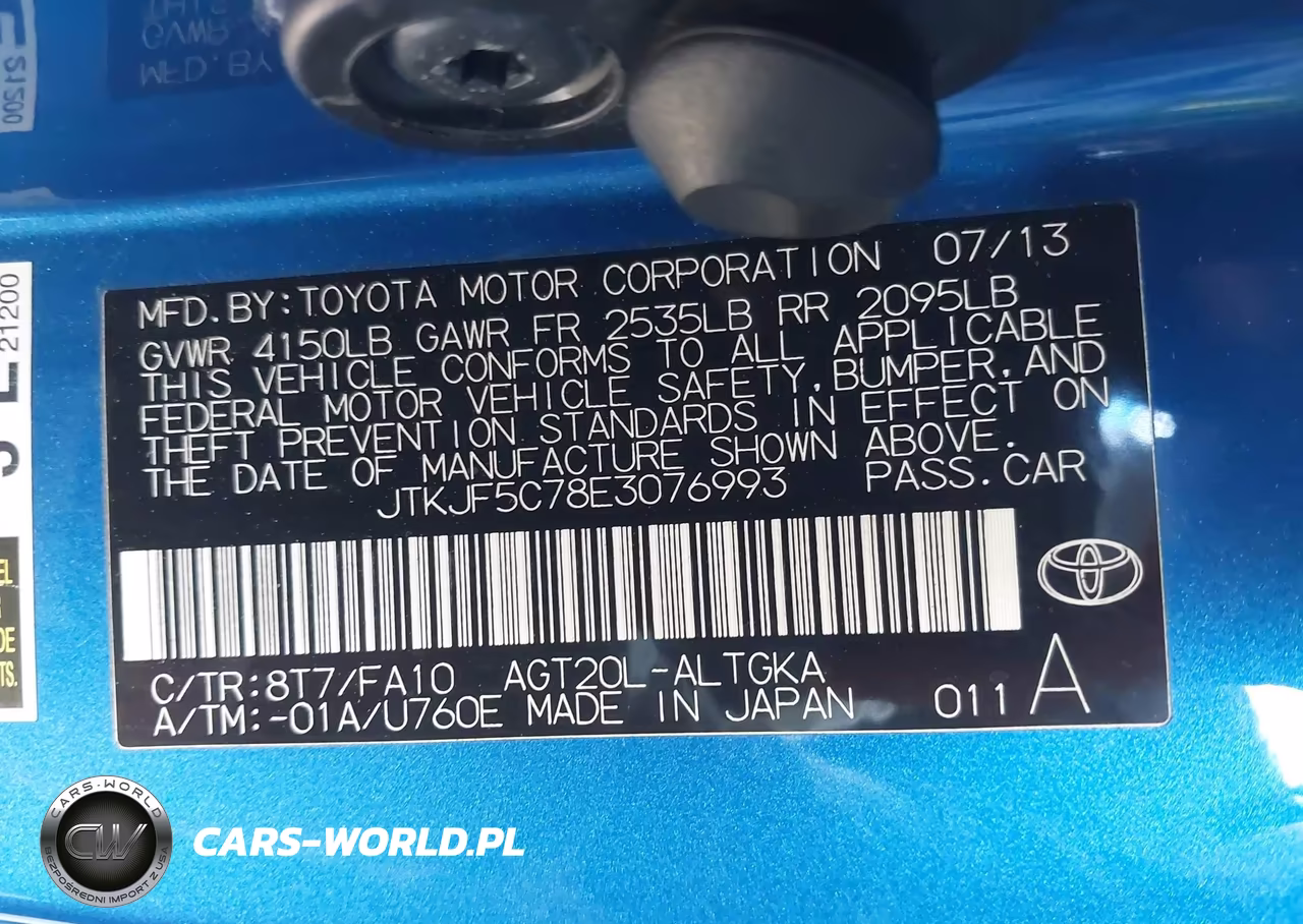 2014 Scion Tc VIN:JTKJF5C78E3076993 - 9