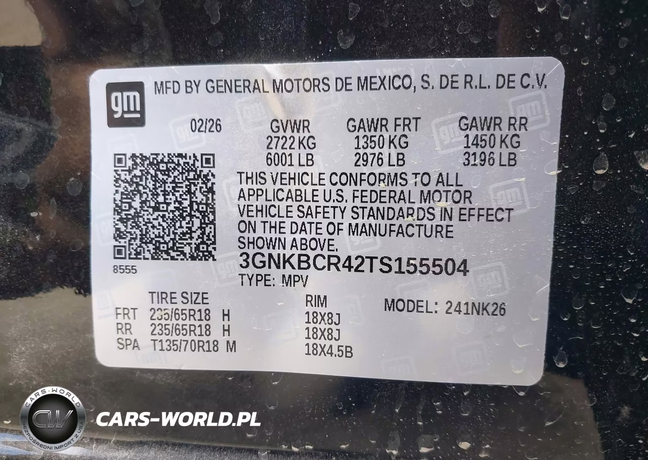 2026 Chevrolet Blazer 2Lt VIN:3GNKBCR42TS155504 - 9