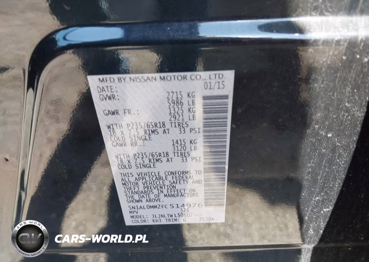 2015 Infiniti Qx60 VIN:5N1AL0MM2FC514976 - 9