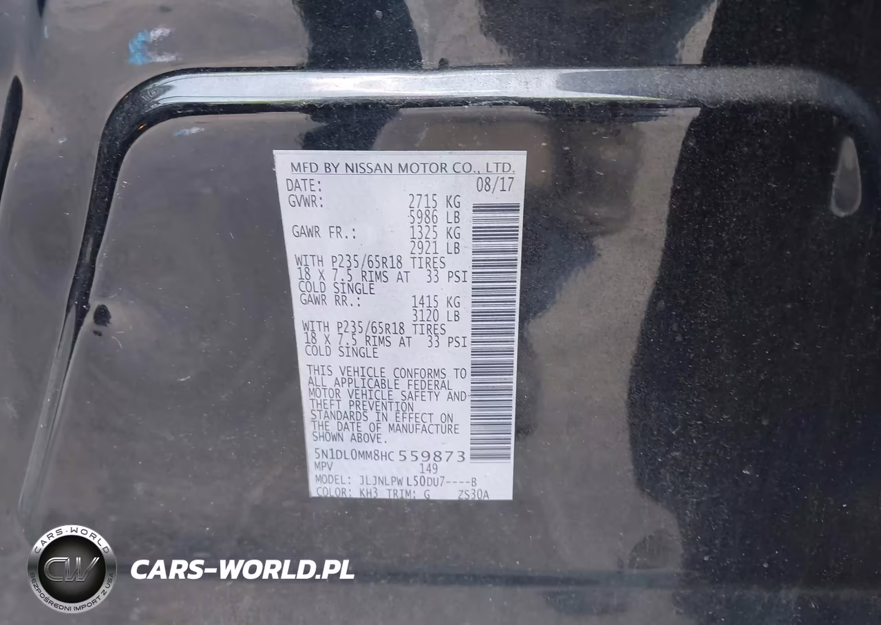 2017 Infiniti Qx60 VIN:5N1DL0MM8HC559873 - 9