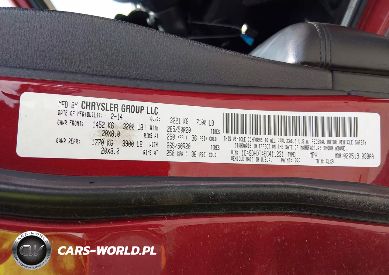 2014 Dodge Durango Limited VIN:1C4SDHDT4EC411231 - 9