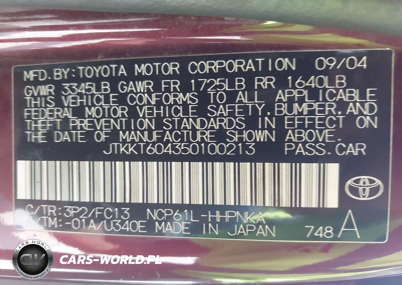 2005 Scion Xa VIN:JTKKT604350100213 - 9