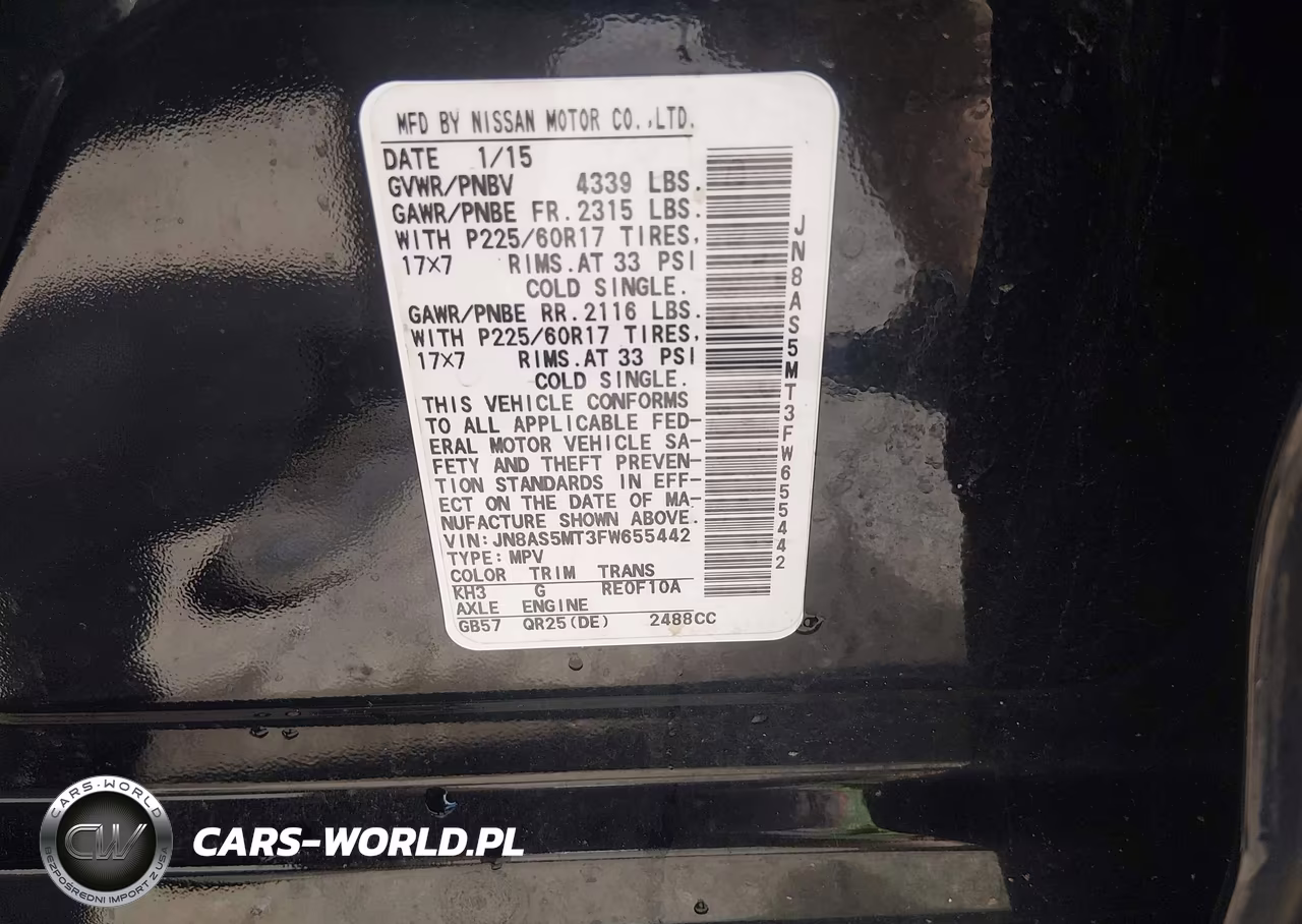 2015 Nissan Rogue Select S VIN:JN8AS5MT3FW655442 - 9