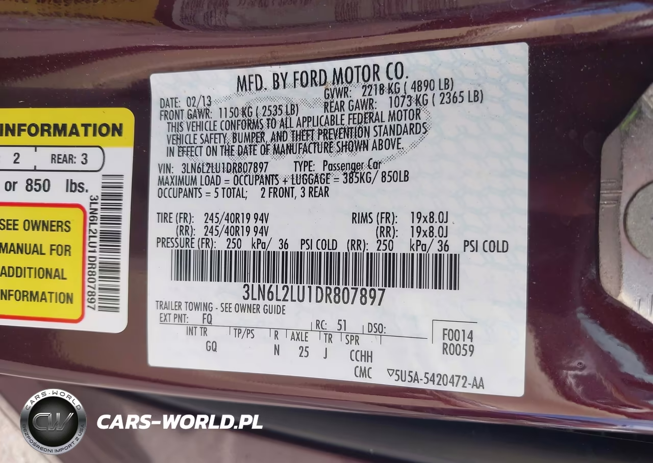 2013 Lincoln Mkz Hybrid VIN:3LN6L2LU1DR807897 - 9