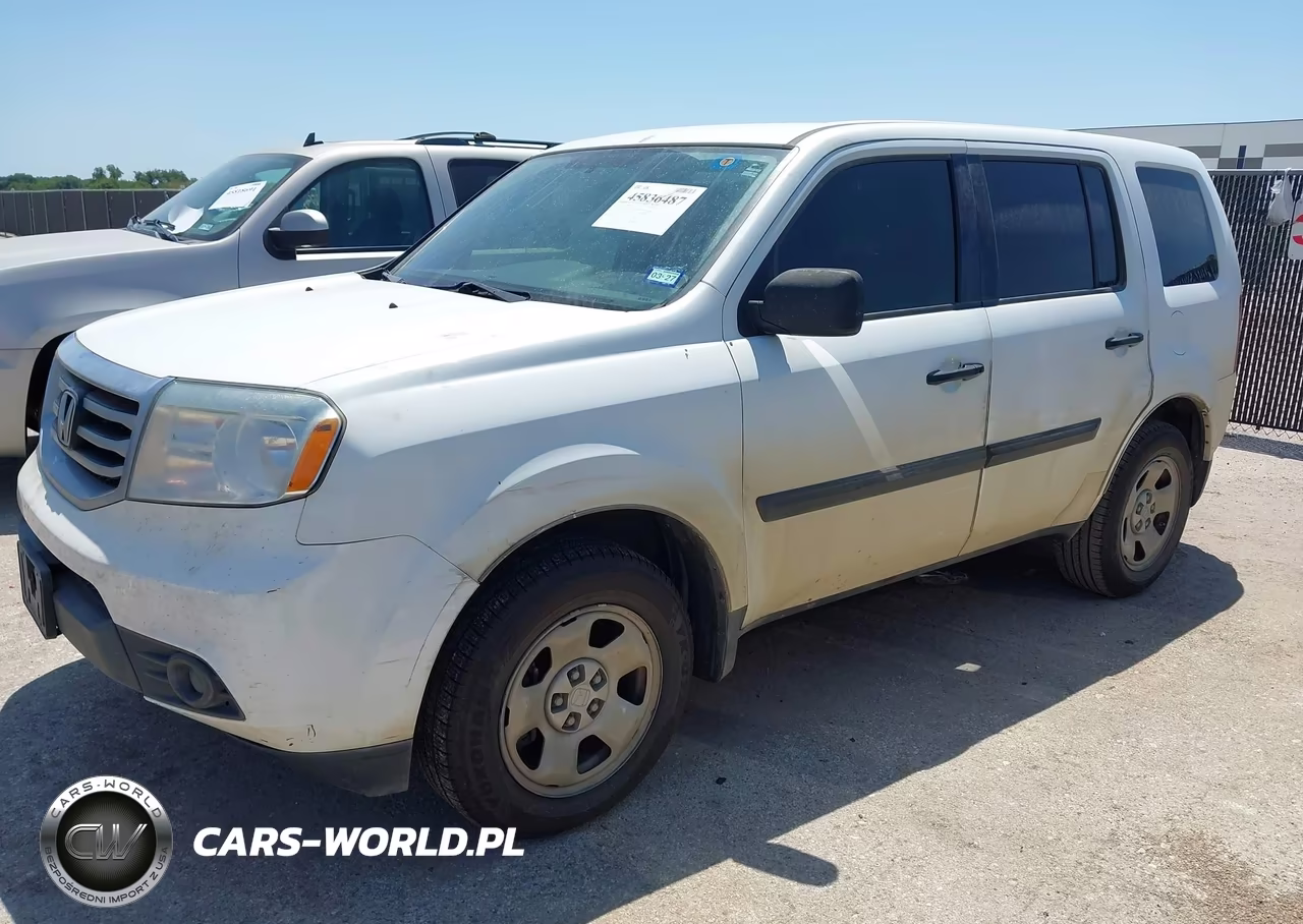 2013 Honda Pilot Lx VIN:5FNYF3H2XDB035578 - 2