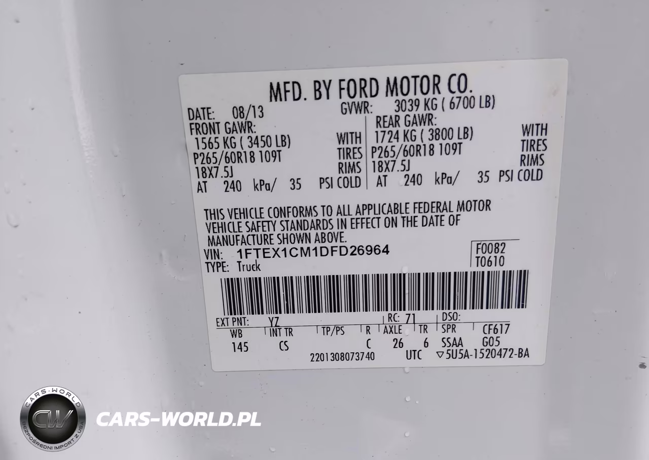 2013 Ford F-150 Stx VIN:1FTEX1CM1DFD26964 - 9