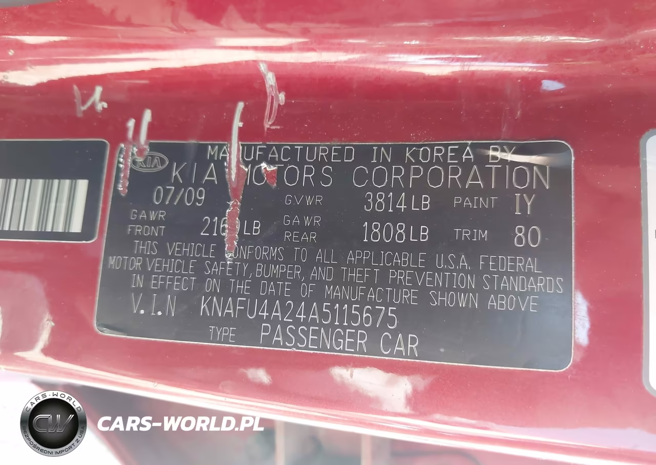 2010 Kia Forte Ex VIN:KNAFU4A24A5115675 - 9
