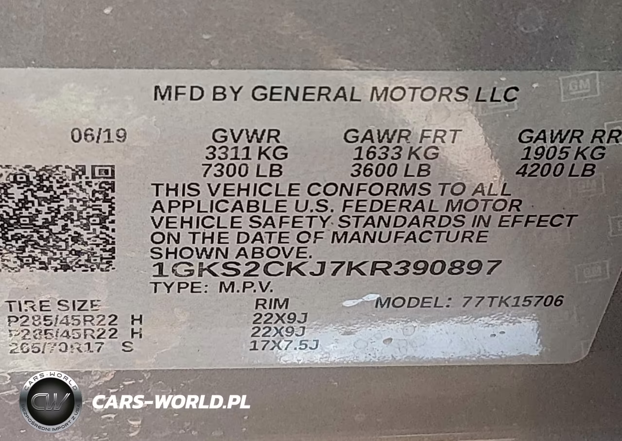 2019 GMC Yukon Denali VIN:1GKS2CKJ7KR390897 - 9