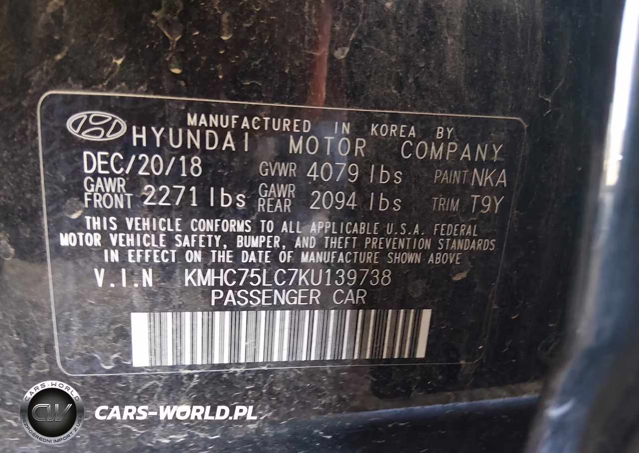 2019 Hyundai Ioniq Hybrid Sel VIN:KMHC75LC7KU139738 - 9
