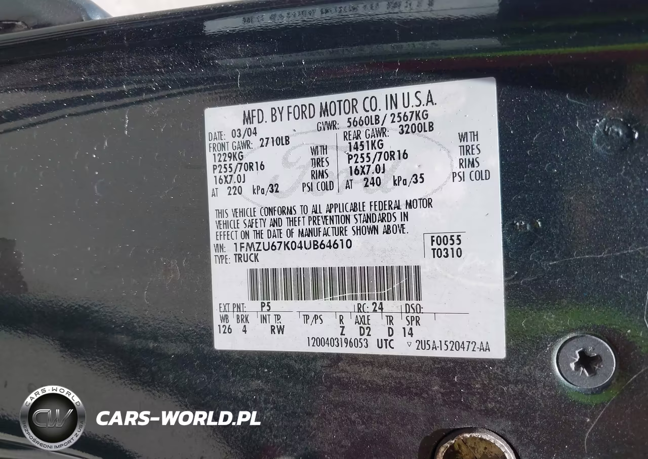 2004 Ford Explorer Sport Trac Adrenalin-Xls-Xlt VIN:1FMZU67K04UB64610 - 9