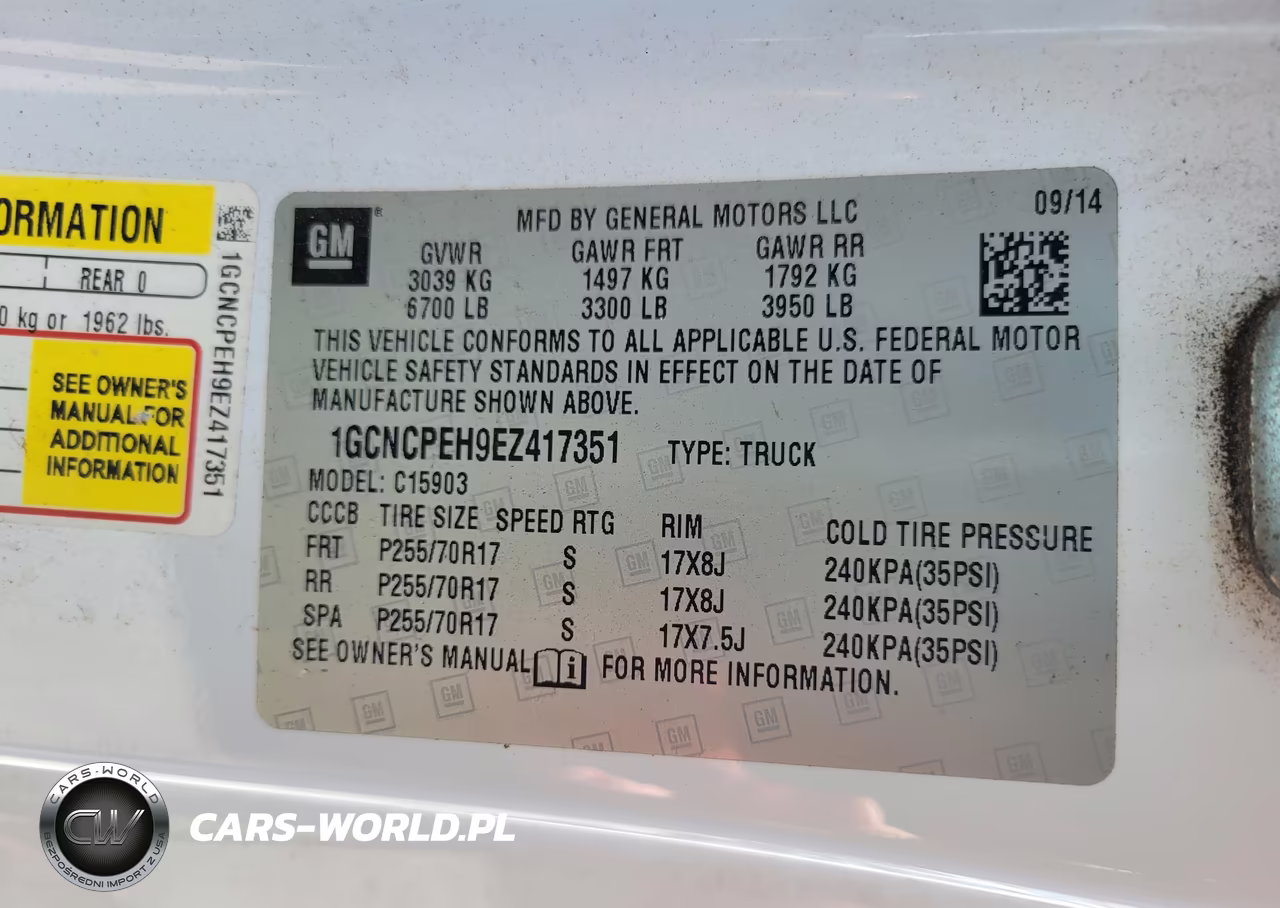 2014 Chevrolet Silverado 1500 Work Truck VIN:1GCNCPEH9EZ417351 - 9