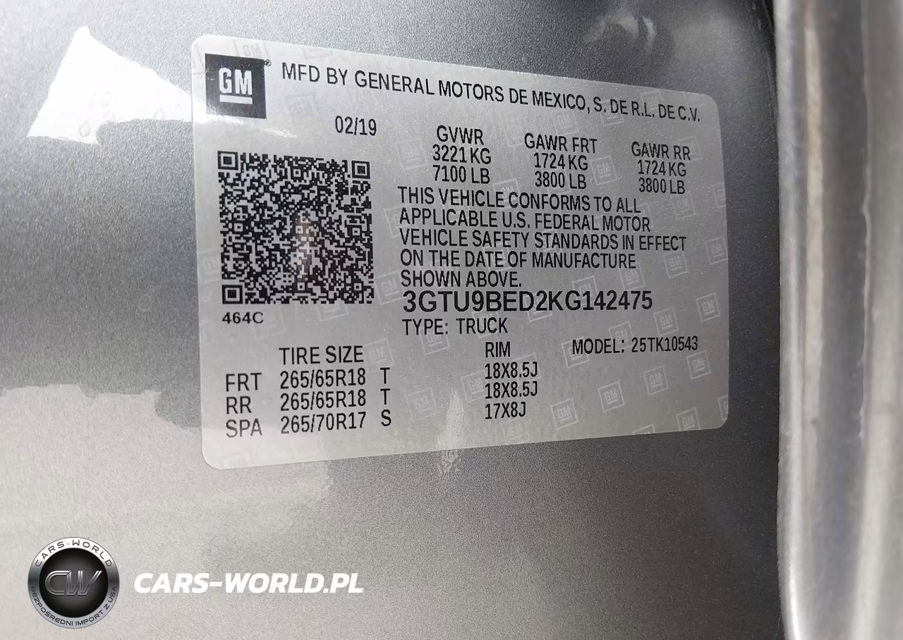 2019 GMC Sierra 1500 Sle VIN:3GTU9BED2KG142475 - 9