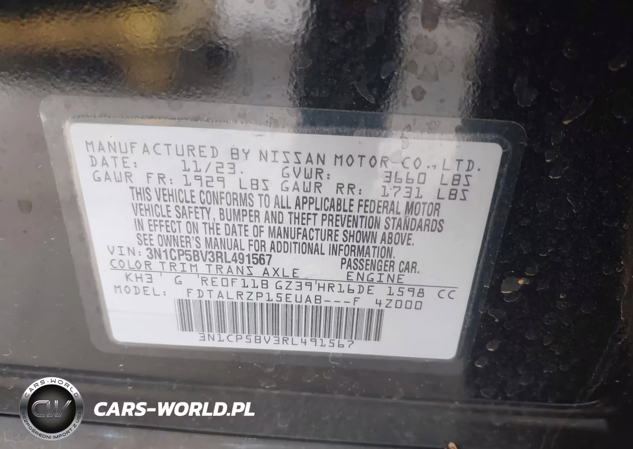 2024 Nissan Kicks S Xtronic Cvt VIN:3N1CP5BV3RL491567 - 9
