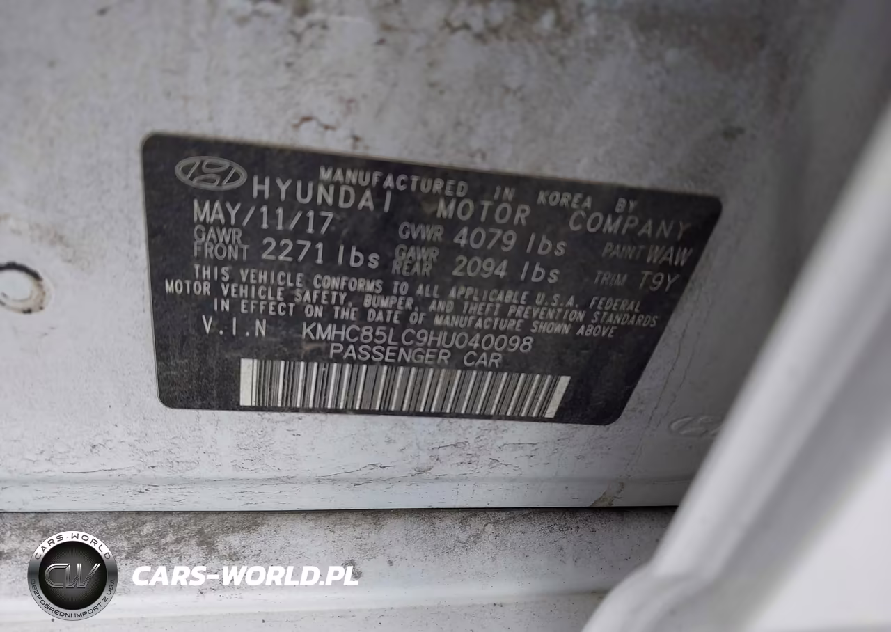 2017 Hyundai Ioniq Hybrid Limited VIN:KMHC85LC9HU040098 - 9