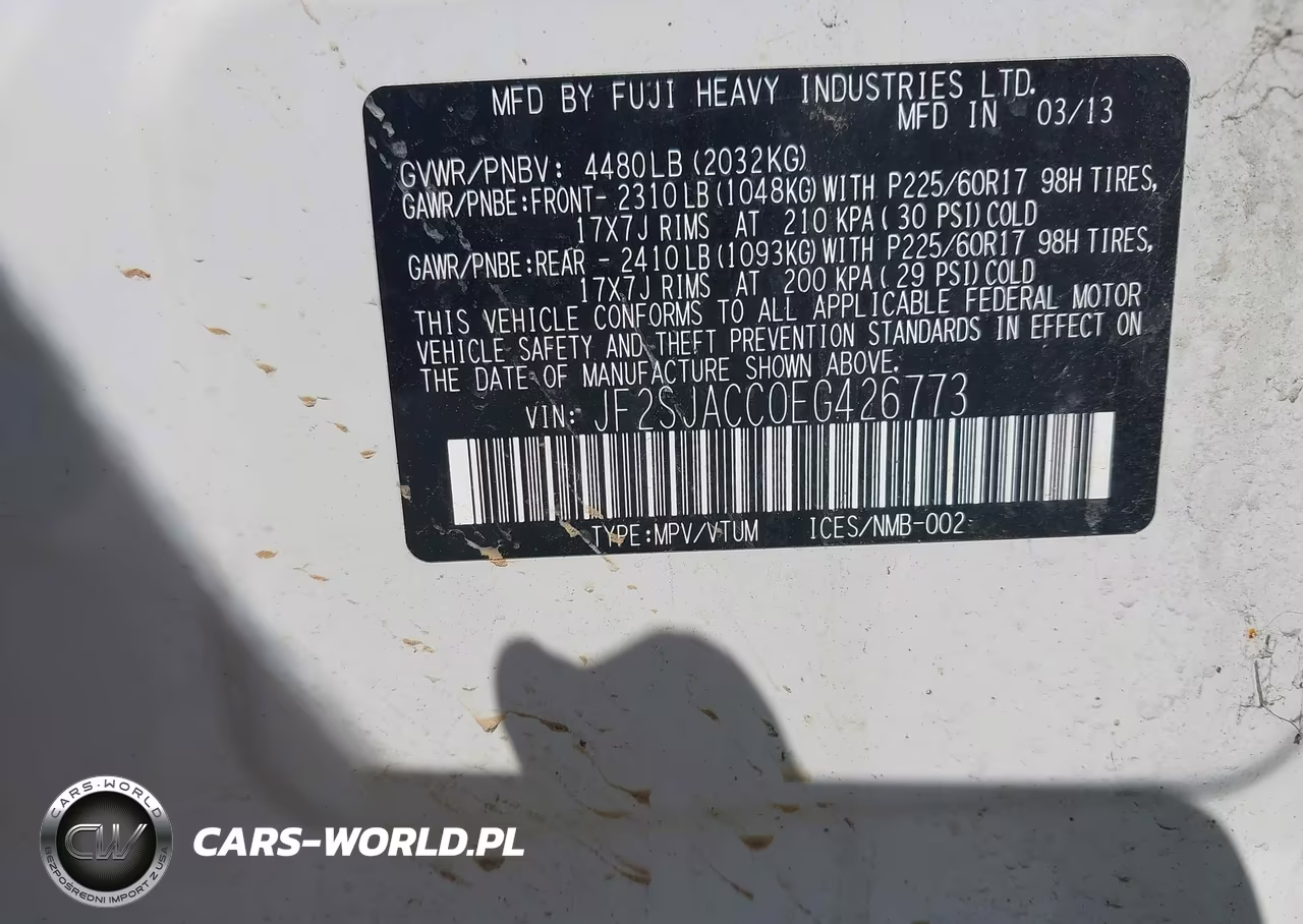 2014 Subaru Forester 2.5I Premium VIN:JF2SJACC0EG426773 - 9