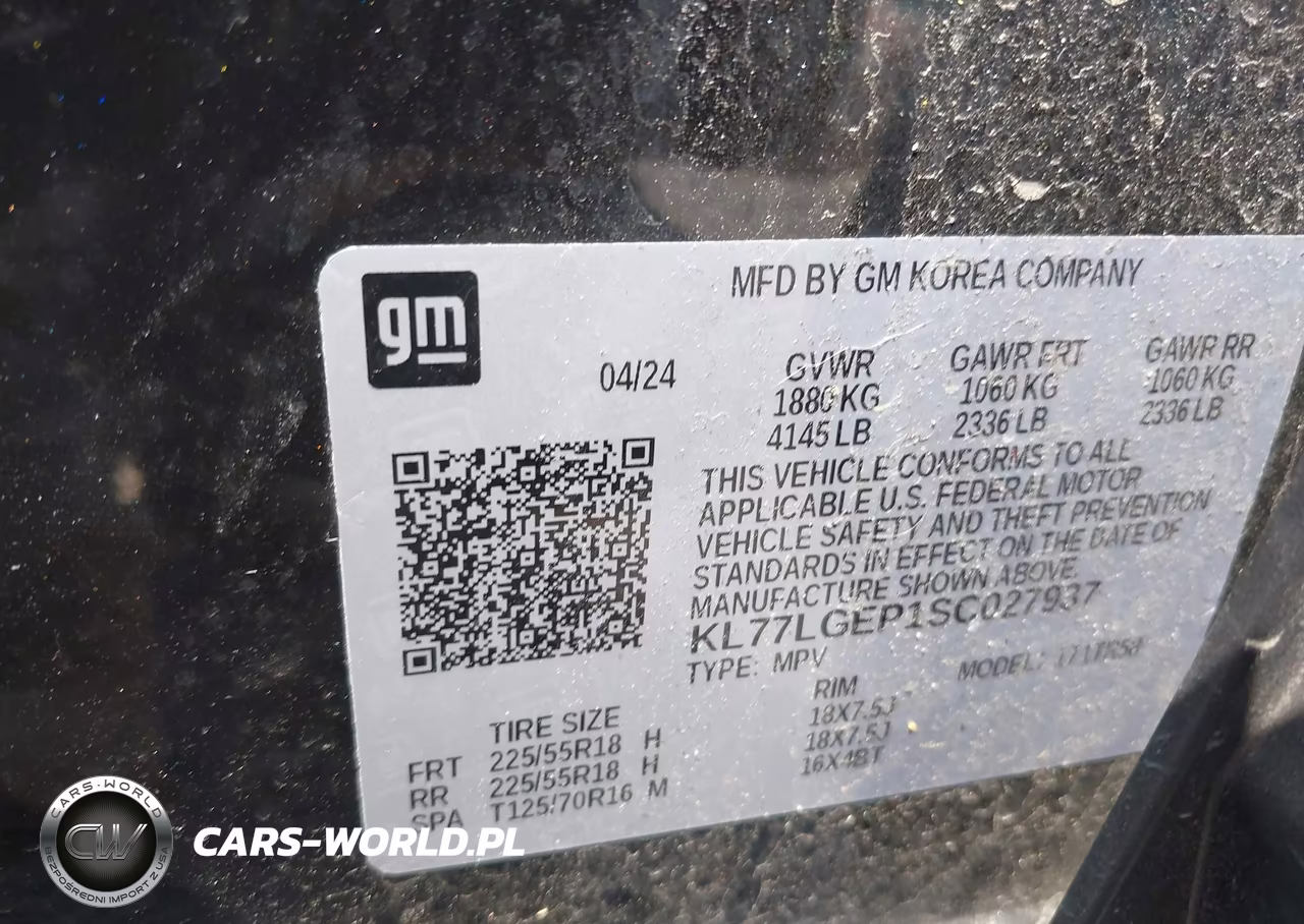 2025 Chevrolet Trax Fwd 1Rs VIN:KL77LGEP1SC027937 - 9