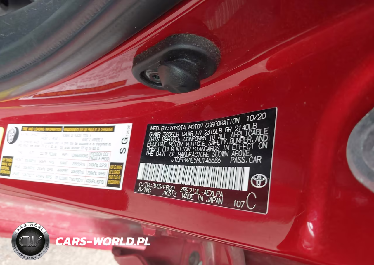 2021 Toyota Corolla Le VIN:JTDEPMAE5MJ146686 - 9
