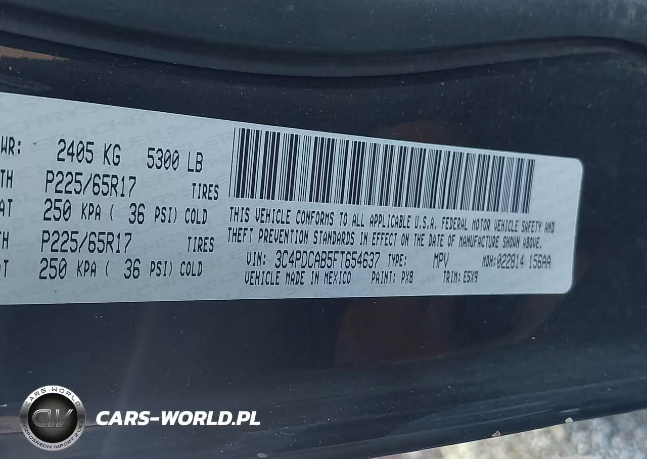 2015 Dodge Journey American Value Pkg VIN:3C4PDCAB5FT654637 - 9