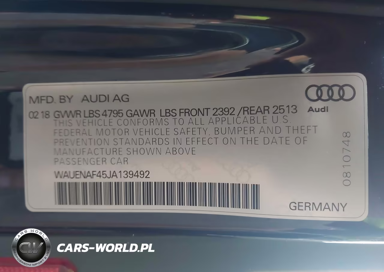 2018 Audi A4 2.0T Premium VIN:WAUENAF45JA139492 - 9