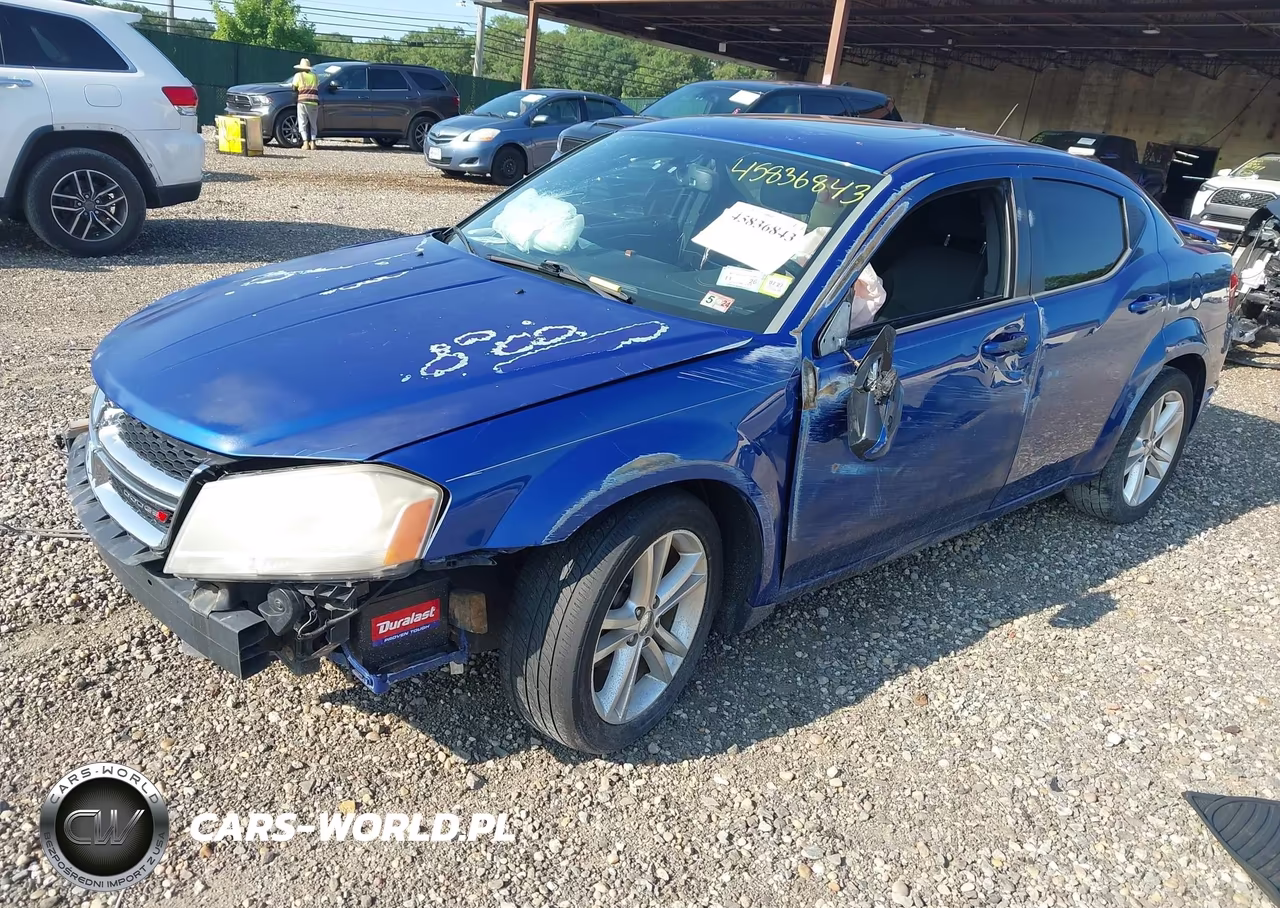 2012 Dodge Avenger Sxt VIN:1C3CDZCB6CN313665 - 2