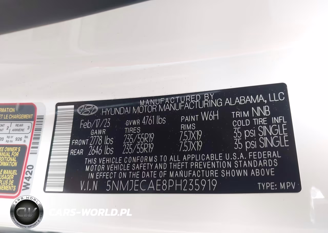 2023 Hyundai Tucson Limited VIN:5NMJECAE8PH235919 - 9