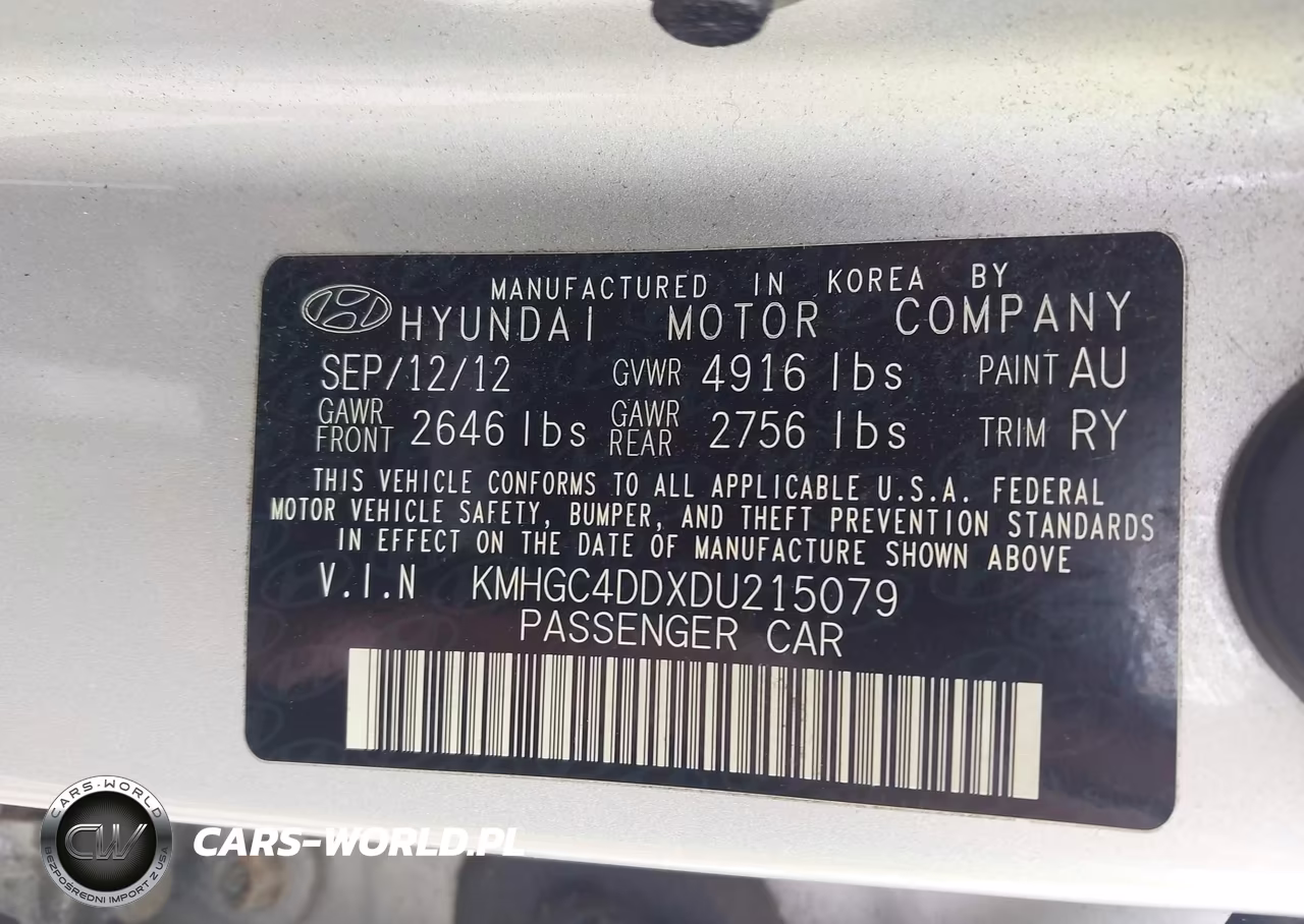 2013 Hyundai Genesis 3.8 VIN:KMHGC4DDXDU215079 - 9