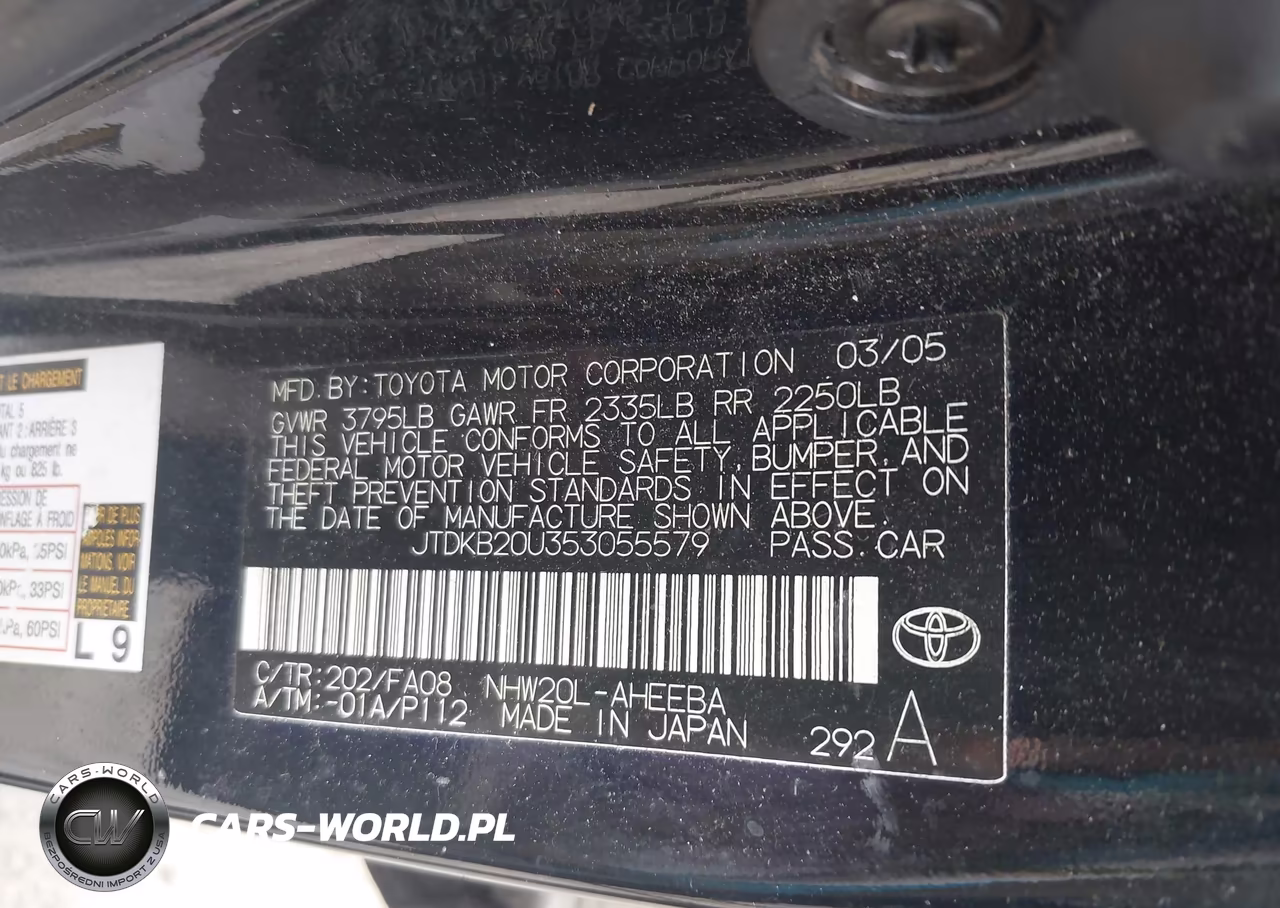 2005 Toyota Prius VIN:JTDKB20U353055579 - 9