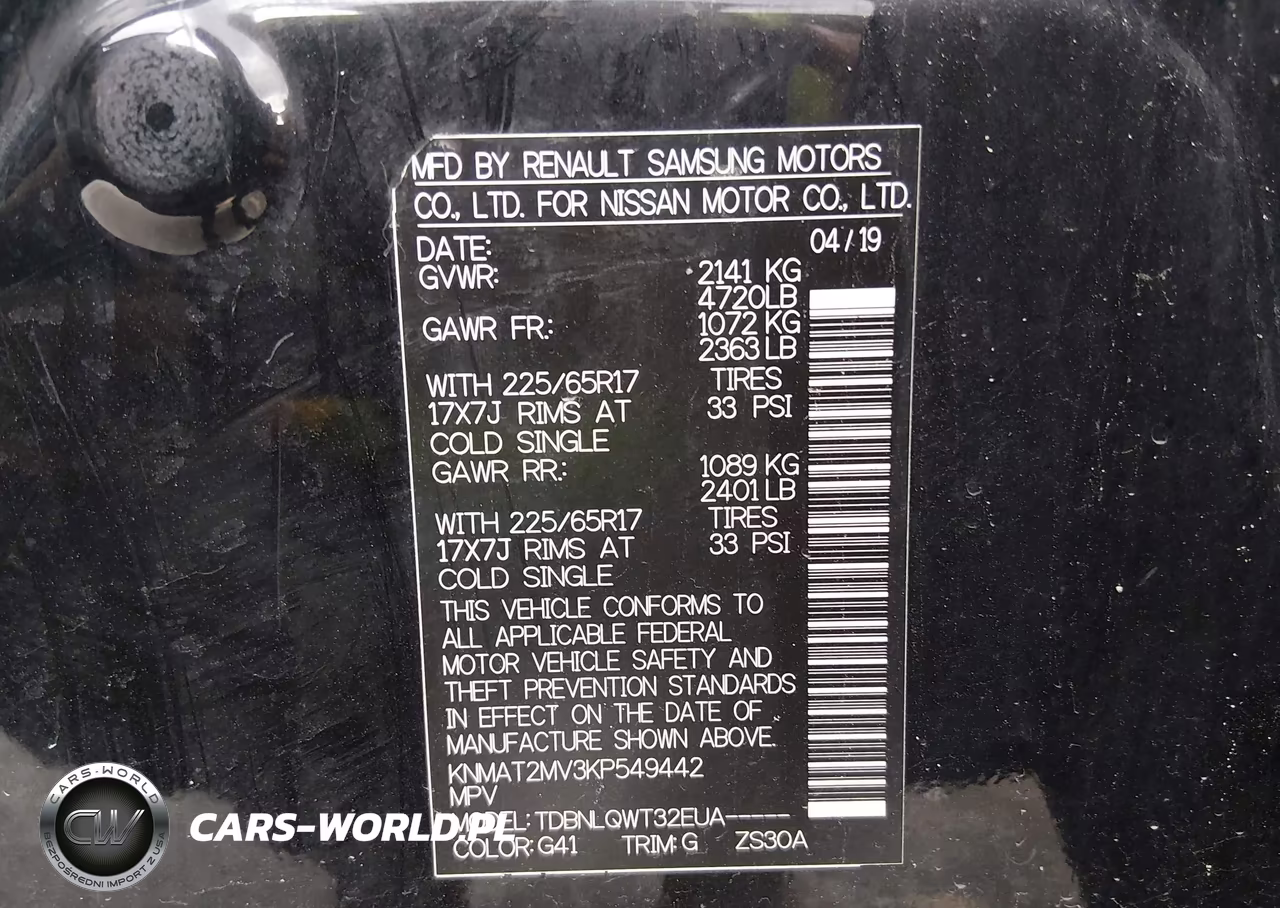 2019 Nissan Rogue Sv VIN:KNMAT2MV3KP549442 - 9