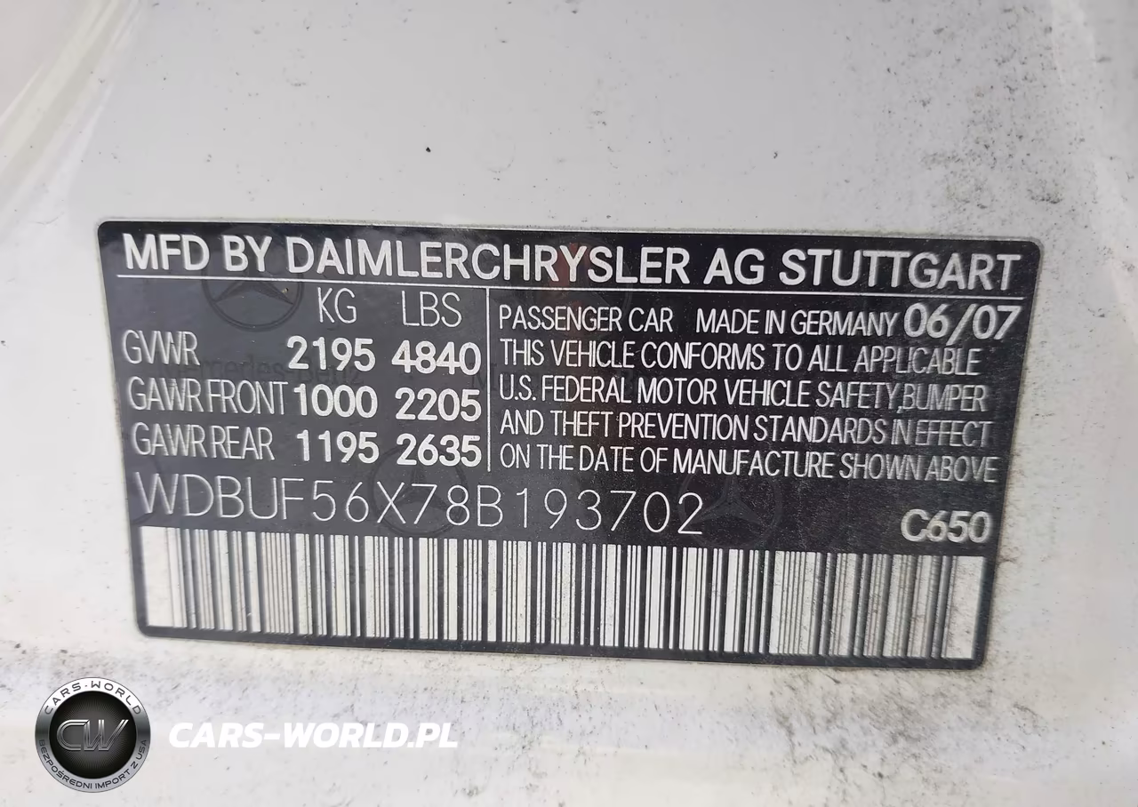 2008 Mercedes-Benz E 350 VIN:WDBUF56X78B193702 - 9