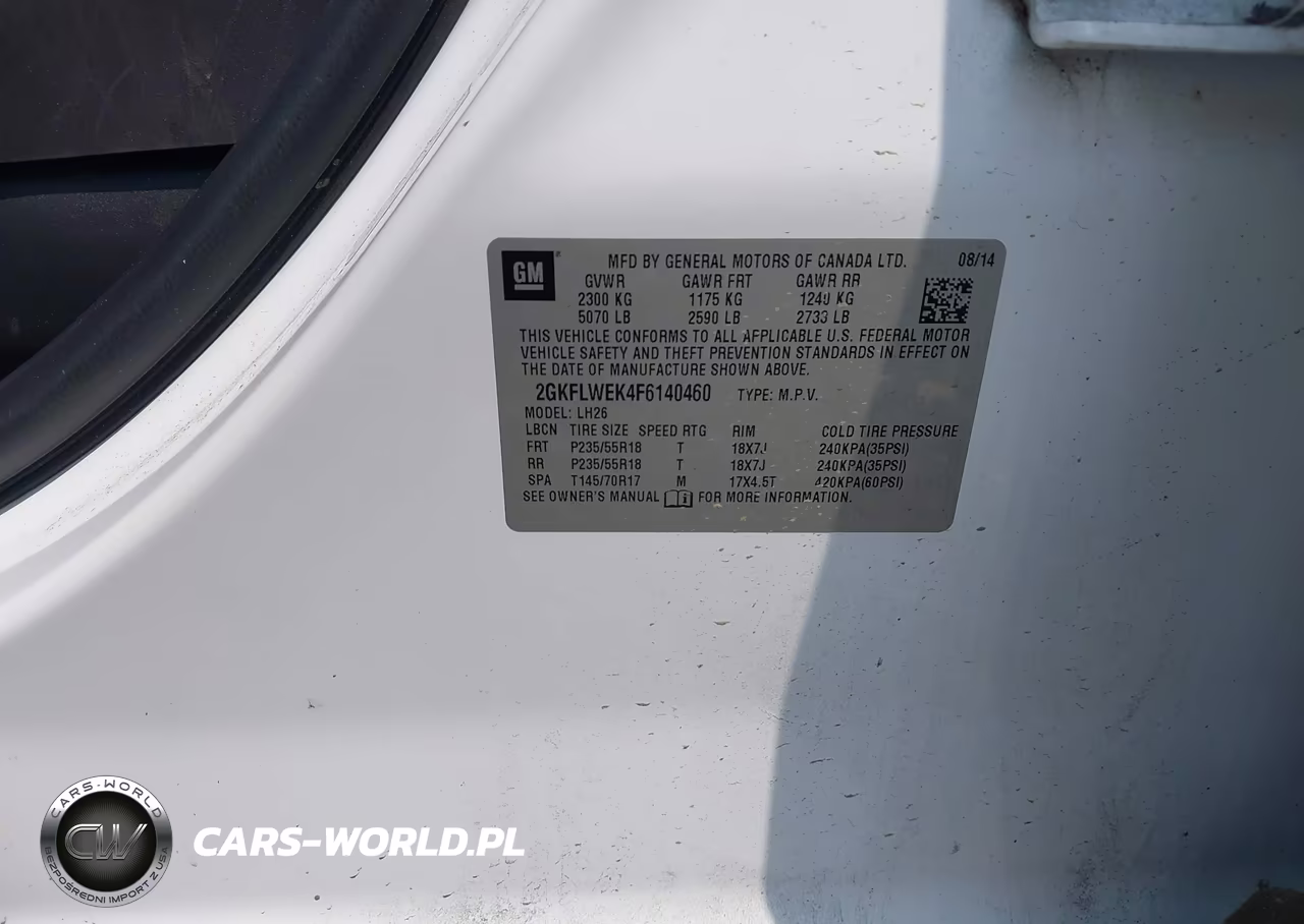 2015 GMC Terrain Sle-2 VIN:2GKFLWEK4F6140460 - 9