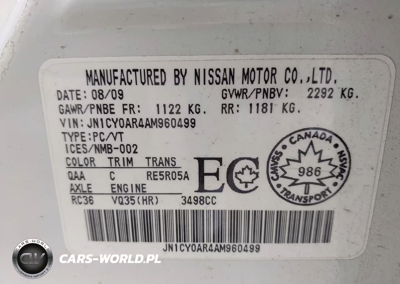 2010 Infiniti M35X VIN:JN1CY0AR4AM960499 - 9